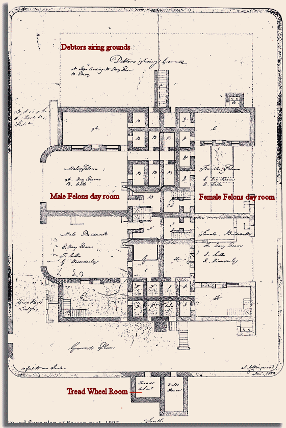 Llun Cynllun y llawr gwaelod 1822