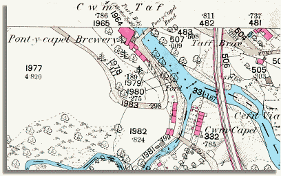 Map of Cefncoedcymmer