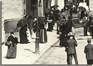 Women with parasols