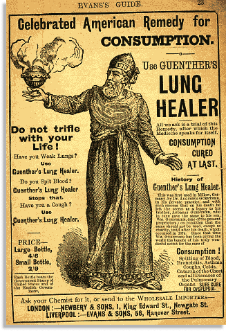 Hysbyseb ar gyfer triniaeth Asthma o 'London Illustrated News 1891'