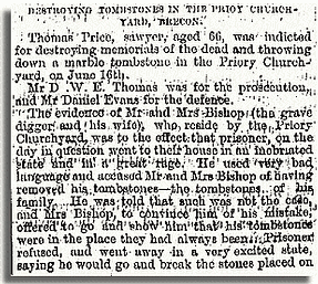 Brecon and Radnor Express ar y 3ydd Mehefin 1891