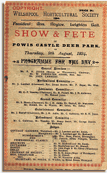 Show programme