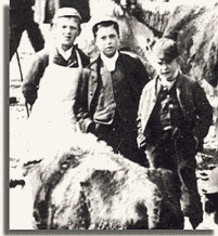 Three lads at the Fair